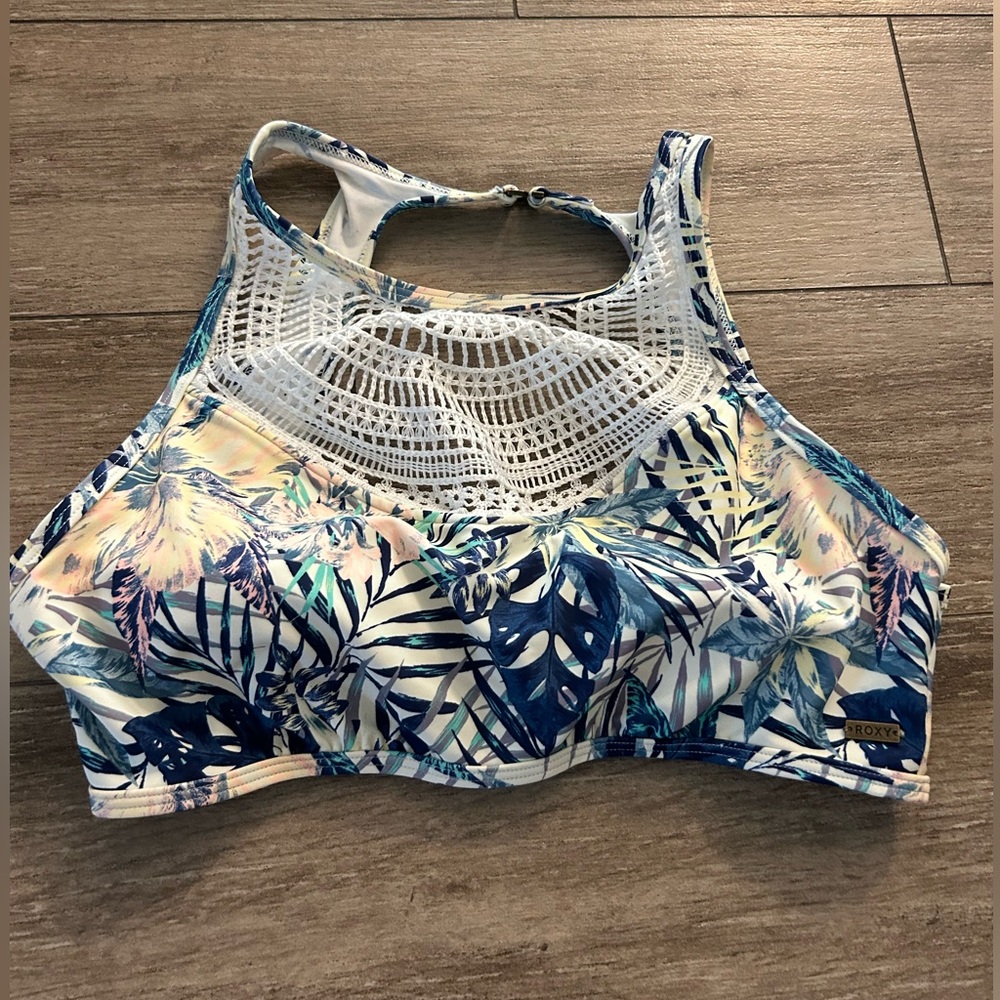New Roxy Sea Lovers Crop Top Crochet Size L